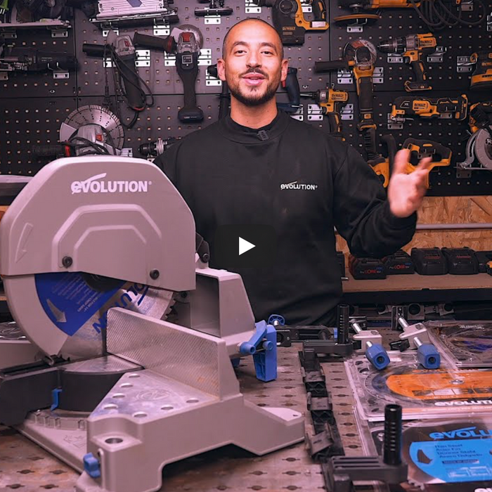 Présentation de la scie à onglet Evolution S355MCS par Aladdin Jammal