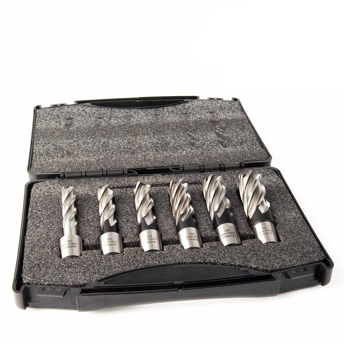 Kit de 6 fraises à carotter Evolution pour Perceuse magnétique (profondeur maximale 50mm)
