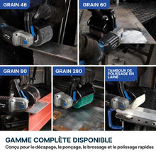Roue de ponçage pour satineuse grain 80 Evolution pourrossage et ébavurage