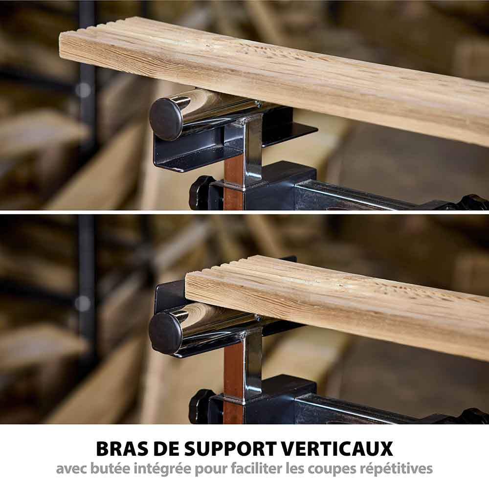 Pack Evolution : Scie à onglet électrique 255mm R255SMS+ avec lame multi-matériaux TCT + Support Evolution PLUS