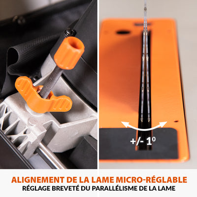 Pack Evolution : Scie sur table Evolution R255TBL 255mm 1650W avec lame multi-matériaux TCT + lame bois supplémentaire