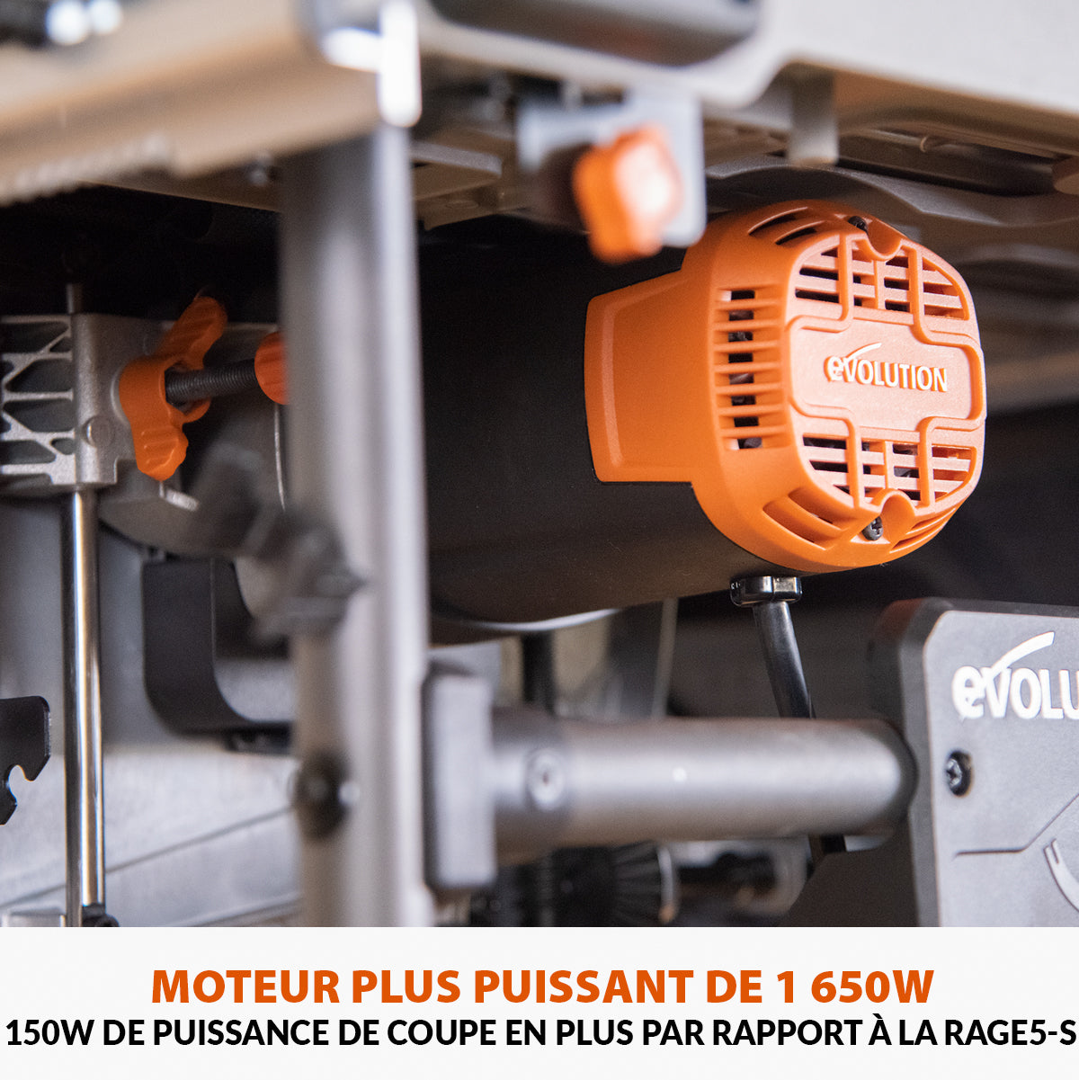 Pack Evolution : Scie sur table Evolution R255TBL 255mm 1650W avec lame multi-matériaux TCT + lame bois supplémentaire