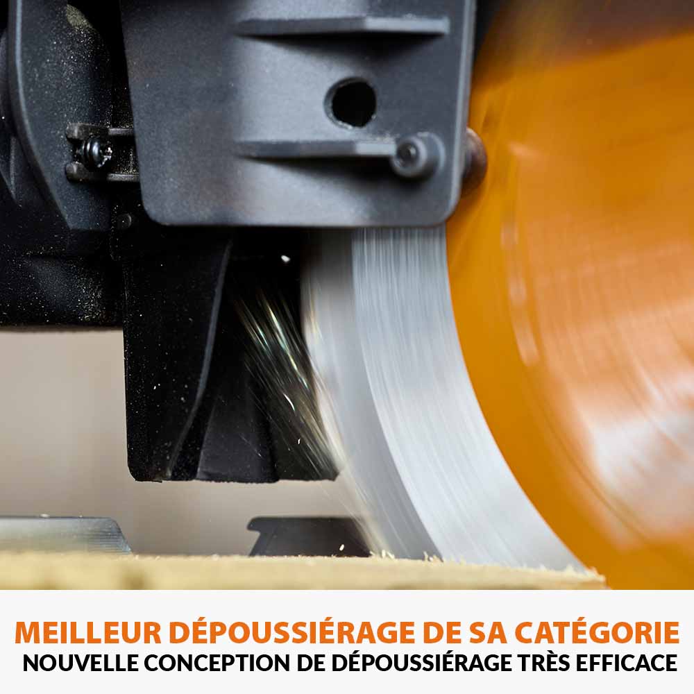 Scie à onglet de 255mm sans fil double biseau R255SMS-DB-Li avec lame multi-matériaux TCT (outil nu)