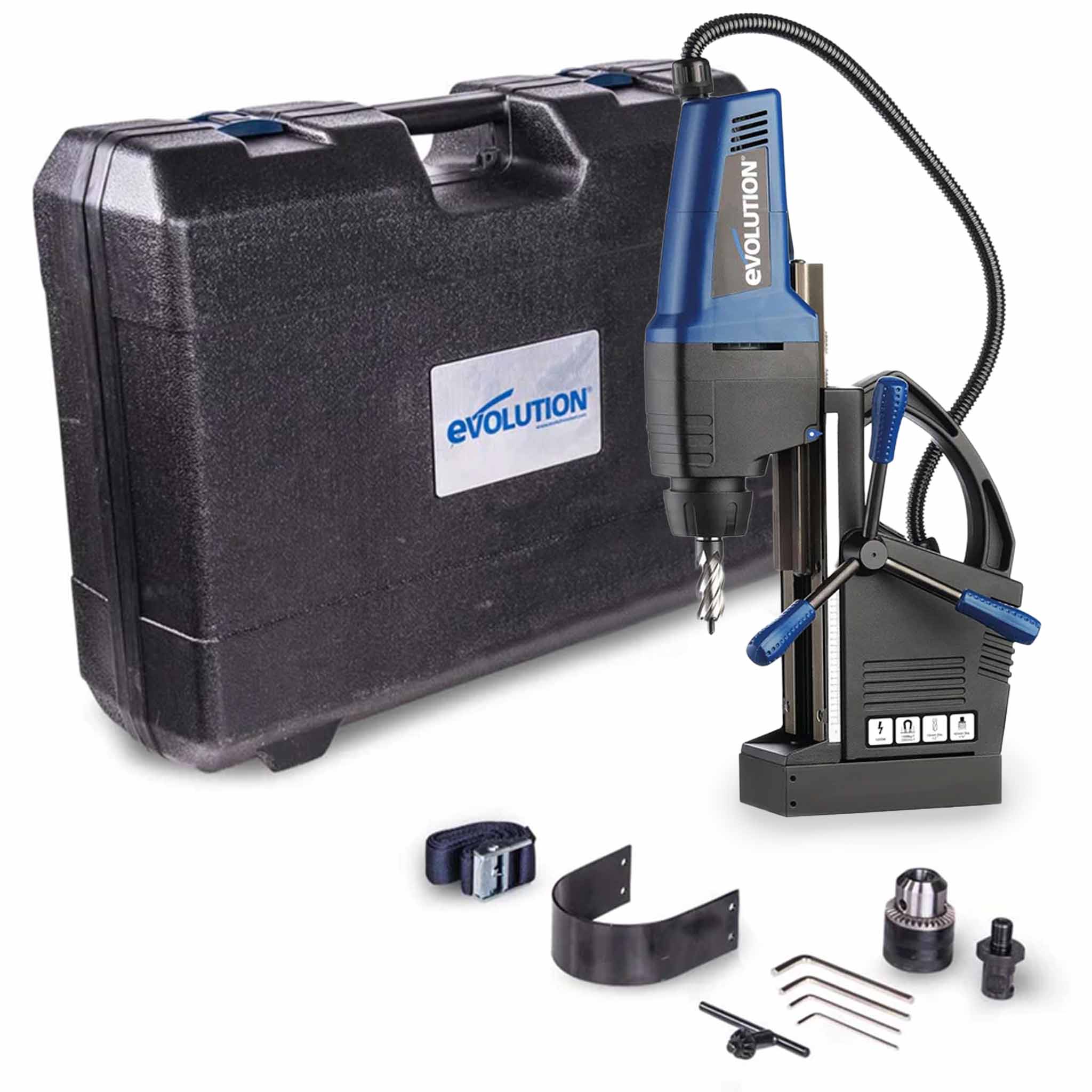 Pack Evolution : Perceuse magnétique industrielle EVO42MAG avec kit de fraises à carotter
