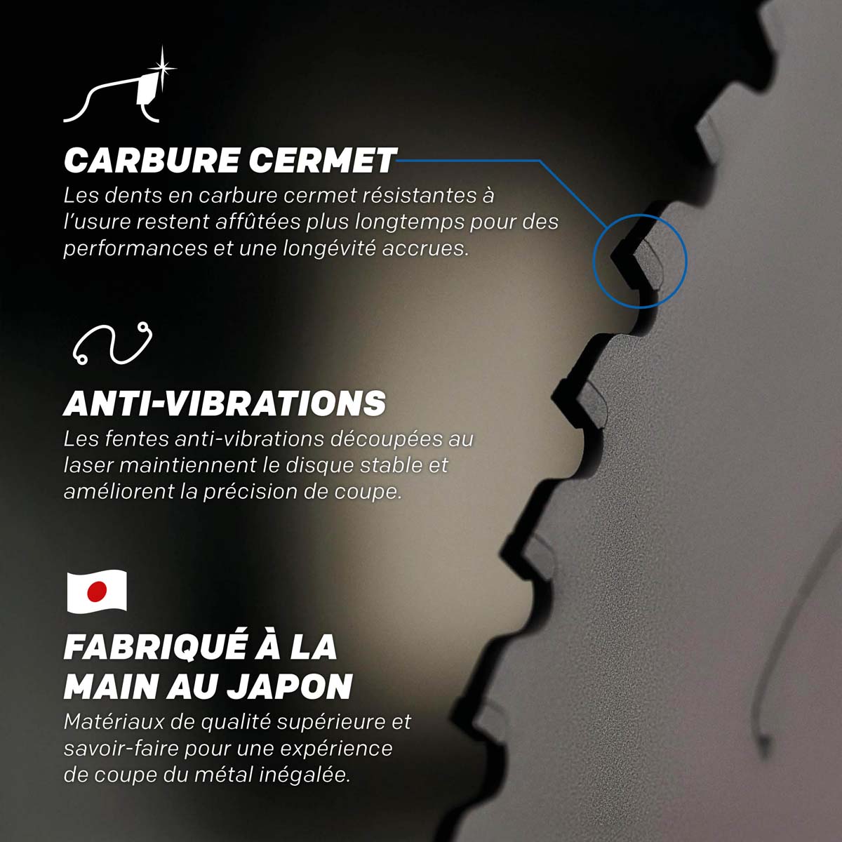 Lame Acier EVOMAX 355 mm à 80 dents pour coupe professionnelle et intensive