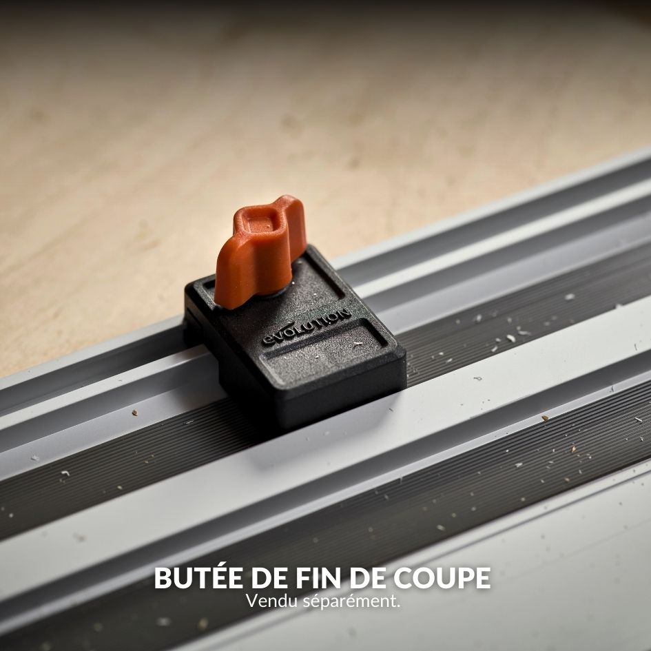 Pack Evolution : Scie circulaire sans fil 185mm Evolution R185CCSX-Li avec batterie 4Ah et chargeur + guide de coupe 2.8m ST2800-G2