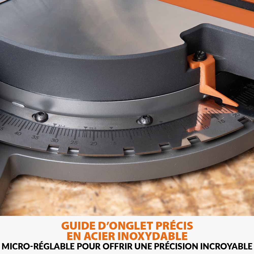 Scie à onglet de 255mm sans fil double biseau R255SMS-DB-Li avec lame multi-matériaux TCT et batteries 8Ah avec double chargeur