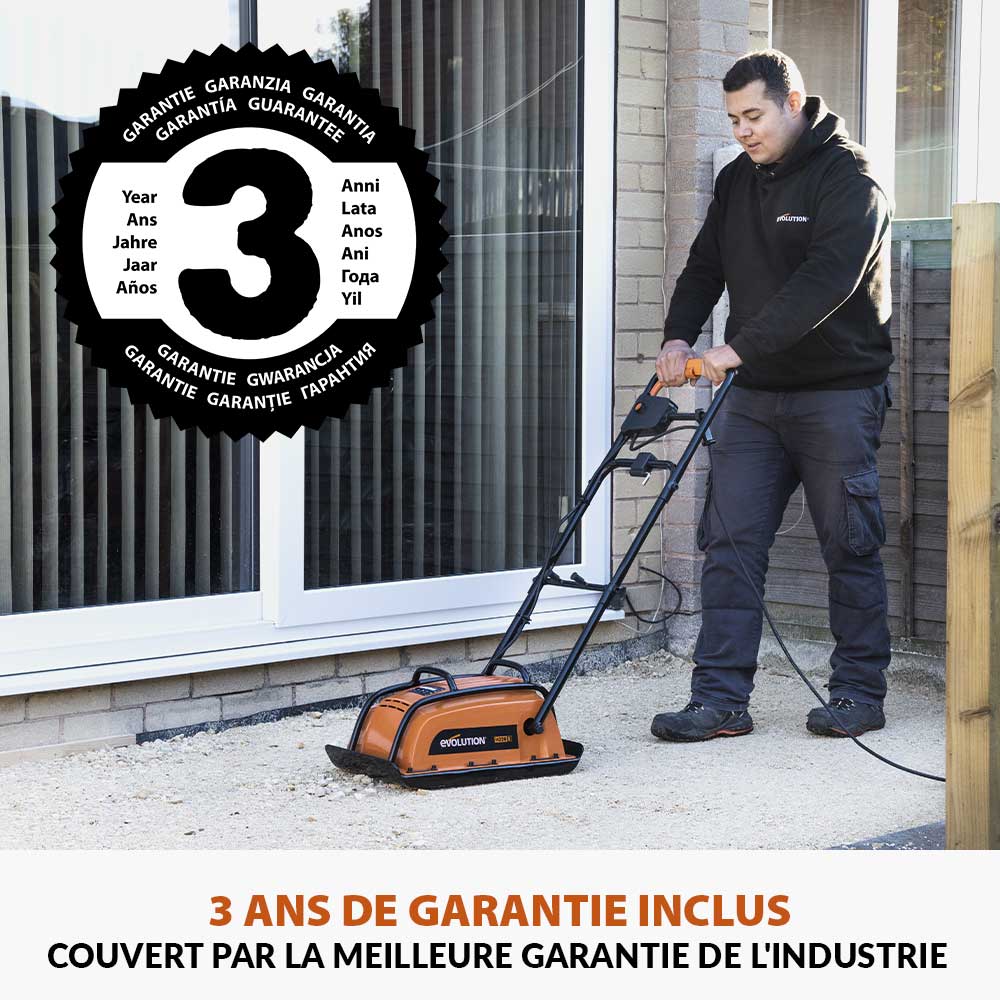 Plaque vibrante électrique Evolution HULK ELECTRO H320-E