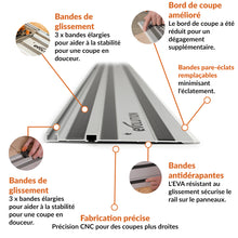 Pack Evolution : Guide de coupe universel 2,8m Evolution ST2800-G2 pour scie circulaire avec accessoires
