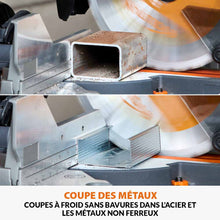 Scie à onglet de 255mm sans fil double biseau R255SMS-DB-Li avec lame multi-matériaux TCT et batteries 8Ah avec double chargeur