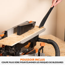 Scie à onglet avec table 210mm Evolution R210MTS-G2 210mm avec Lame multi-matériaux TCT (GRADE B)