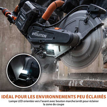 Scie à béton sans fil R260DCT-Li 260 mm avec lame diamant à trait fin EVOMAX (outil nu)