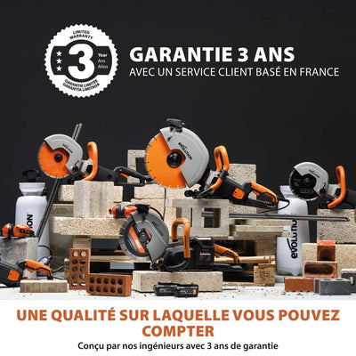 Scie à béton sans fil R260DCT-Li 260 mm avec lame diamant à trait fin EVOMAX (outil nu)
