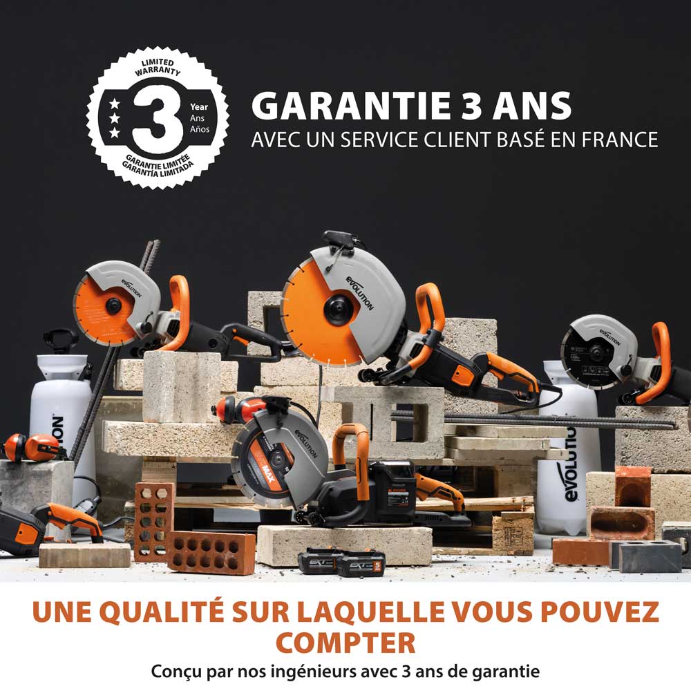 Scie à béton sans fil R260DCT-Li 260 mm avec lame diamant à trait fin EVOMAX (outil nu)