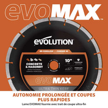 Scie à béton sans fil R260DCT-Li 260 mm avec lame diamant à trait fin EVOMAX (outil nu)