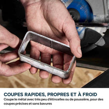 Pack Evolution : Scie circulaire sans fil 165mm Evolution S165CCS-Li à métaux avec batterie 5Ah et chargeur + guide de coupe 2.8m ST2800-G2