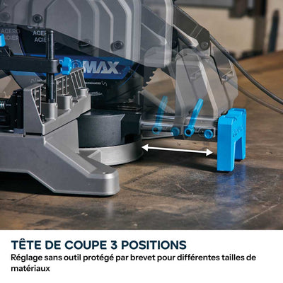 Pack Evolution : Scie à onglet pour métal 355mm Evolution S355MCS-G2 avec lame EVOMAX acier et aluminium + lame spéciale inox