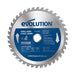Lame acier TCT 185mm 40 dents alésage 20mm Evolution pour scie à onglet