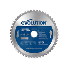Lame acier TCT 210mm 50 dents alésage 25,4mm Evolution pour scie circulaire