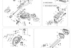 Evolution R185SMS-Li Scie à onglet radiale - Pièces détachées