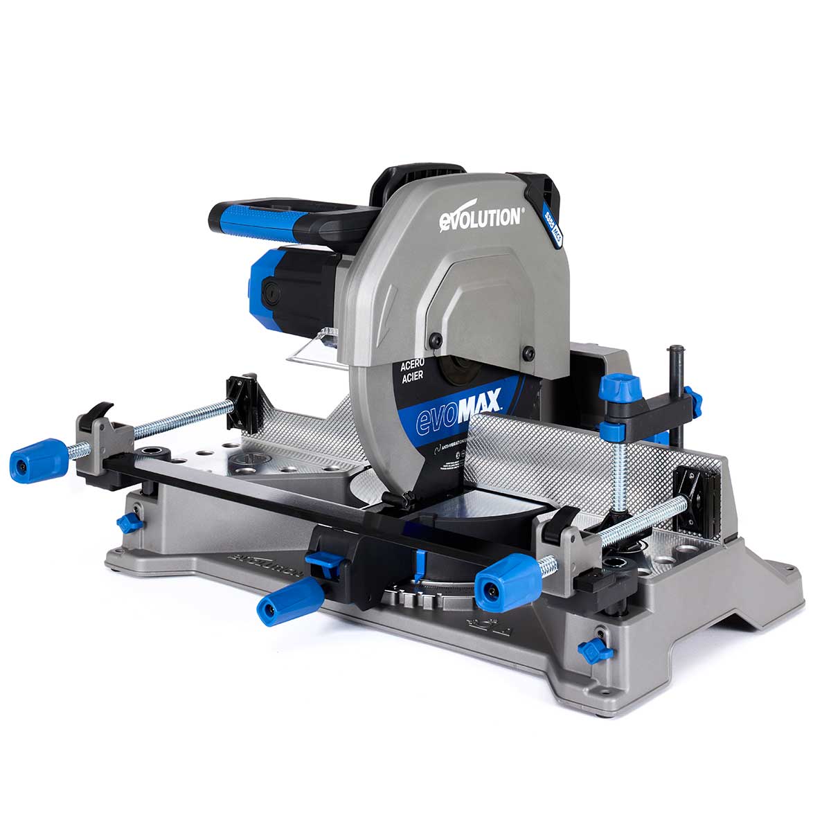 Scie à onglet pour métal 355mm Evolution S355MCS-G2 avec lame EVOMAX expert acier et moteur adaptatif