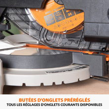 Scie à onglet avec table 210mm Evolution R210MTS-G2 210mm avec Lame multi-matériaux TCT (GRADE B)