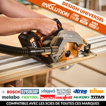 Pack Evolution : Guide de coupe universel 2,8m Evolution ST2800-G2 pour scie circulaire avec accessoires