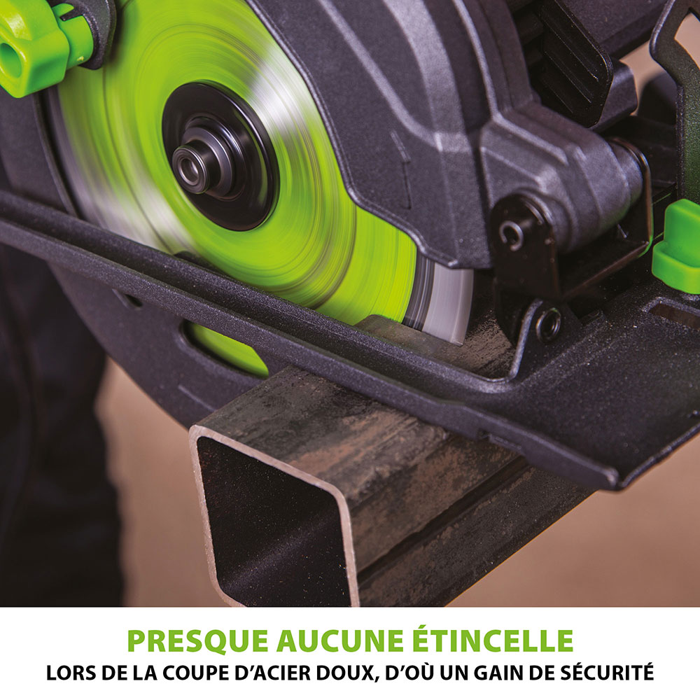 Scie circulaire 165mm Evolution F165CCSL avec Lame multi-matériaux TCT