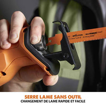 Scie sabre sans fil Evolution R150RCP-Li avec 2 lames multi-matériaux sans batterie ni chargeur