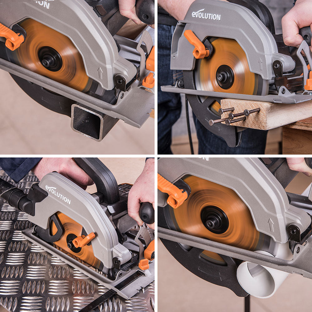 Lame multi-matériaux TCT 165mm 18 dents alésage 20mm Evolution pour Scie circulaire