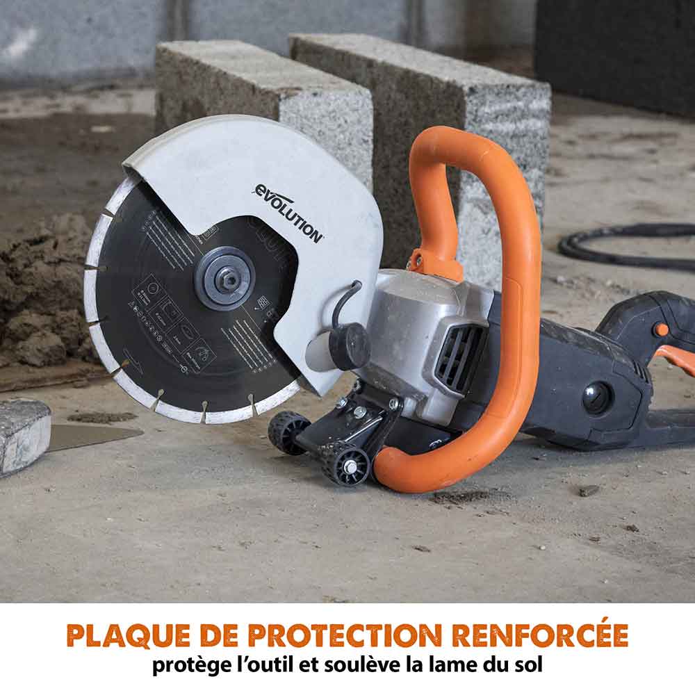 Scie à béton électrique 230mm Evolution R230DCT avec lame diamant