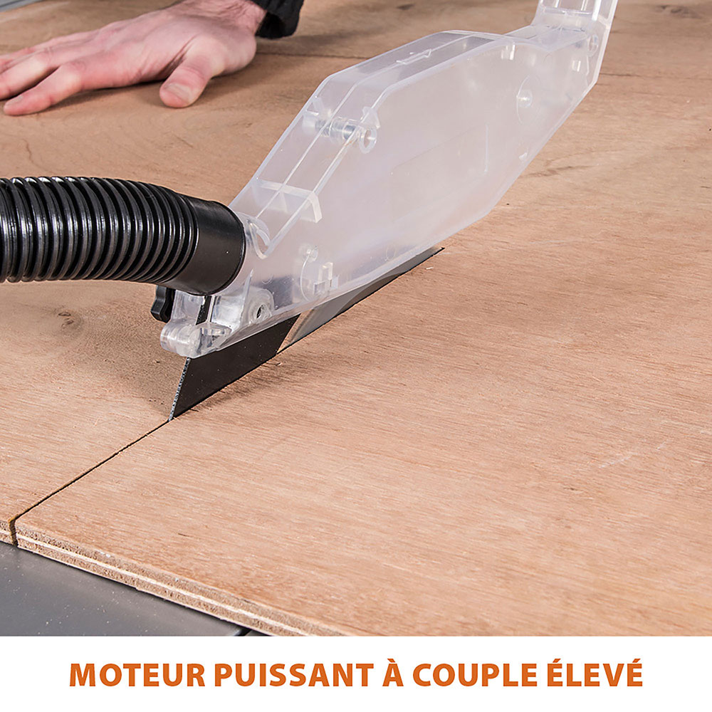 Scie sur table 255mm Evolution RAGE5-S avec Lame multi-matériaux TCT